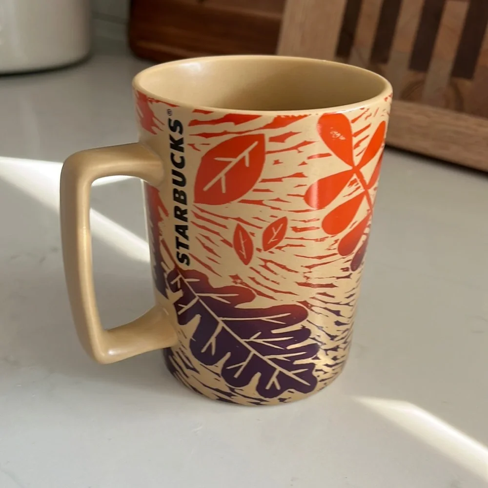 Starbucks Fall Ceramic Mug, used once